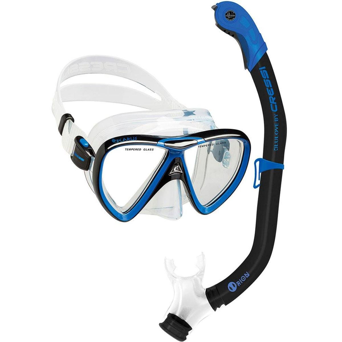 oculos e snorkel de mergulho